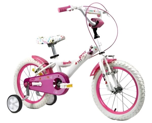 Bicicleta Rod 16 Minnie,nena C/rueditas Infantil