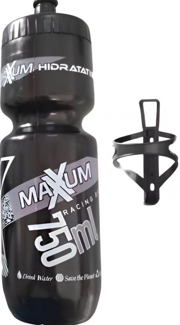 Caramañola Negra Común Maxxum 750ml C/porta