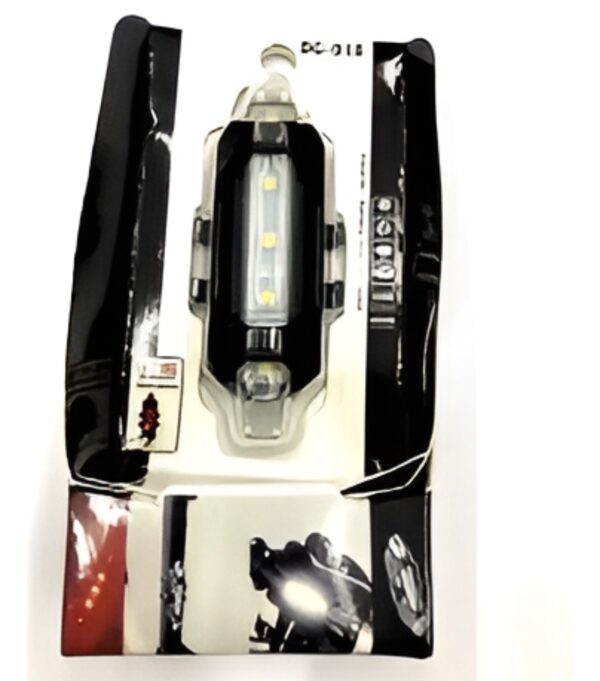 Luz Led Bici Delantera Recargable Usb 5 Led (blanca) - Image 3